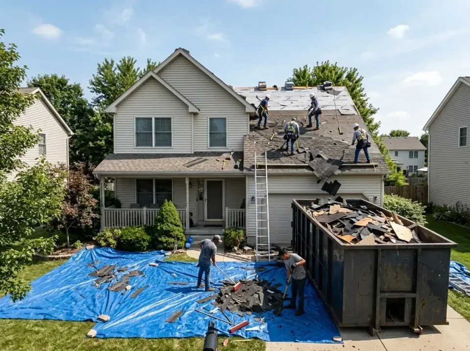 roof-replacement-debris-remova-004 — frequently asked questions, Cheapest Dumpster Rentals in Niceville, FL